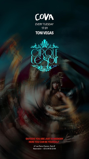 Cova Club Paris x Cirque le Soir